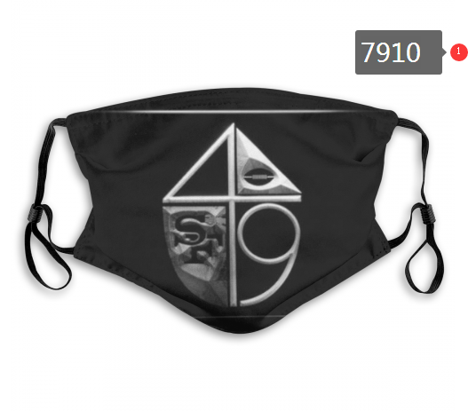 NFL 2020 San Francisco 49ers #7 Dust mask with filter->nfl dust mask->Sports Accessory